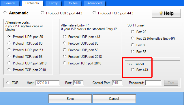 Test et avis de AirVPN : Tunnel SSL