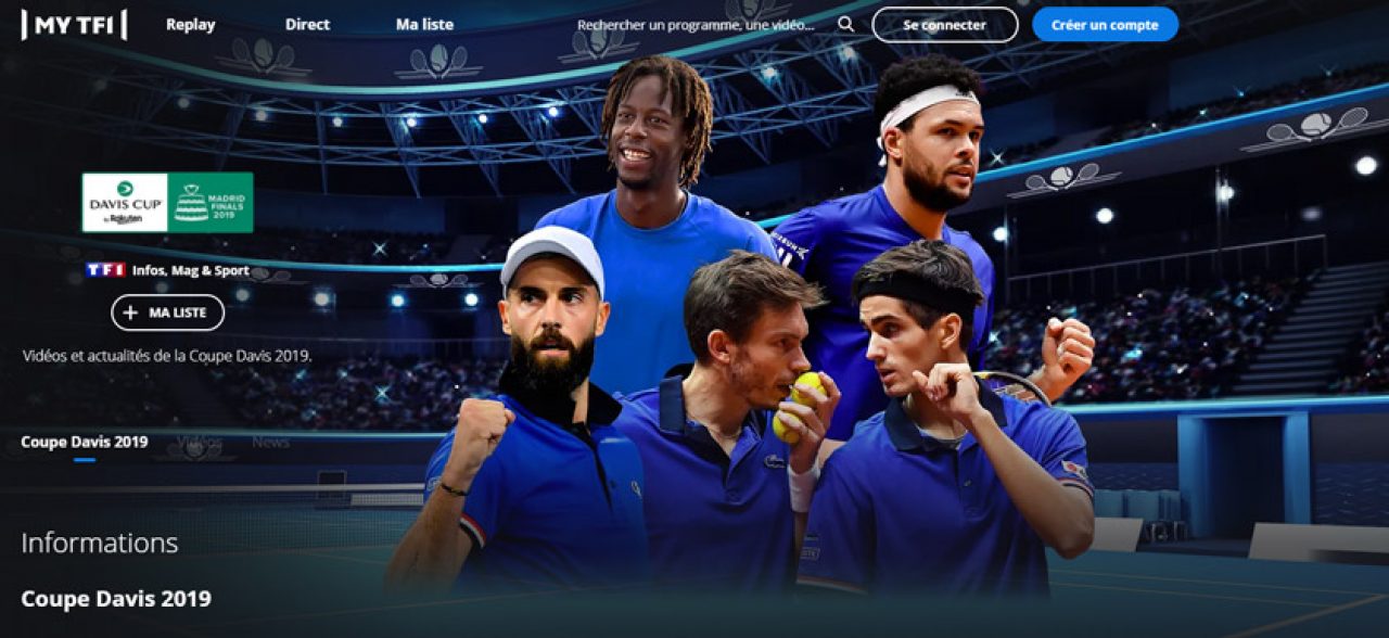 Regarder matchs tennis en direct sur
