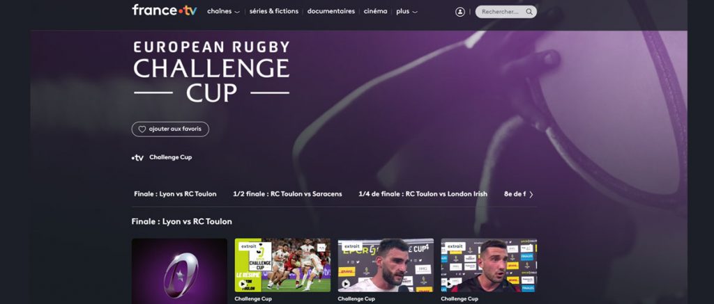 challenge européen rugby en direct